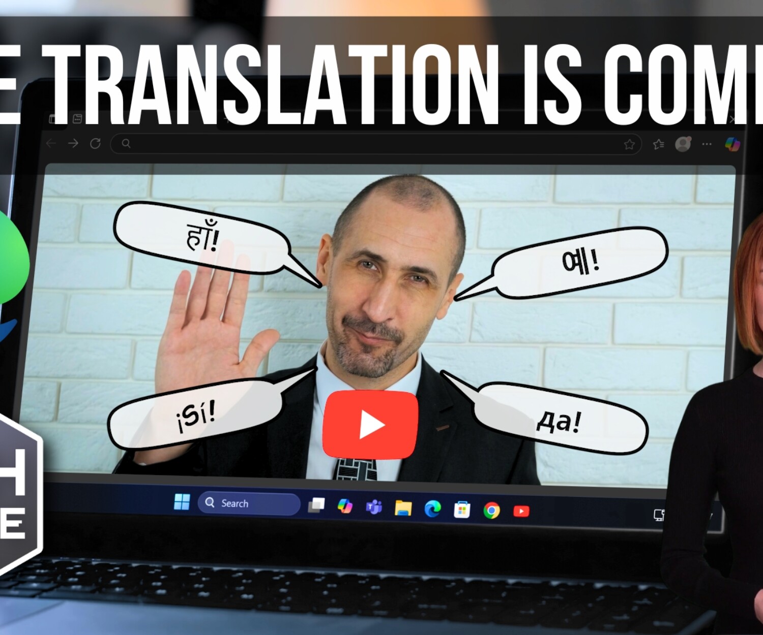 AI audio translation previews in Microsoft Edge